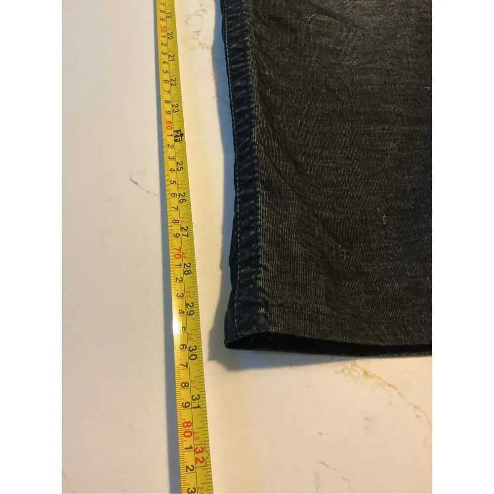 True Religion Ricky Jeans Corduroy Sz 36 Flap Pockets Black